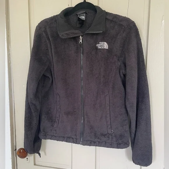 The North Face Black Teddy Jacket Cozy Fleece Stand-Up Collar Zip Up NWOT Active - Picture 11 of 14